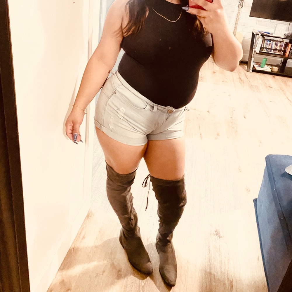 Thigh king suede boots (JustFab line)